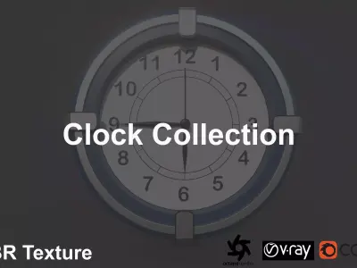 Interior Clock Collection 3D model