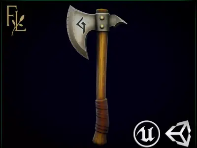 Axe - Game Ready Weapon Low-poly 3D model