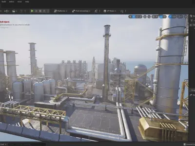oil factory 3D model