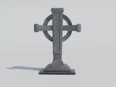 Tombstone Set Pack Low-poly 3D model