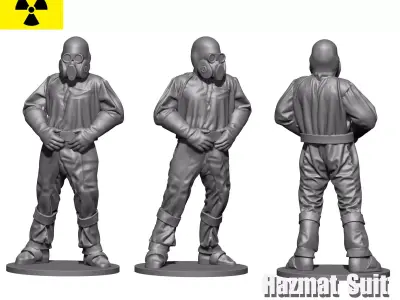 Hazmat suit 3D print model buy