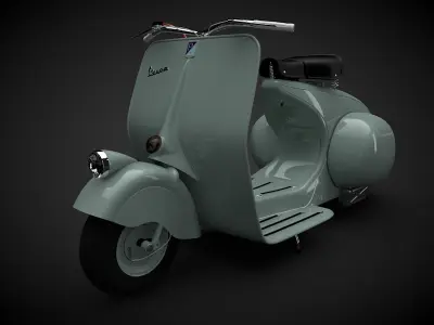 The Vespa 98 1946 3D model