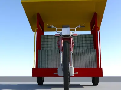 Qinqi Rickshaw 3D model
