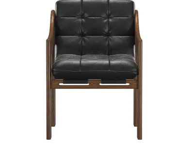  Halston Dining Armchair 3D model