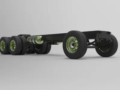 Chassis for truck 3D model