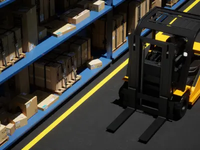 lift truck-forklift 3D model