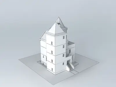 Two Towers 2 Free 3D model