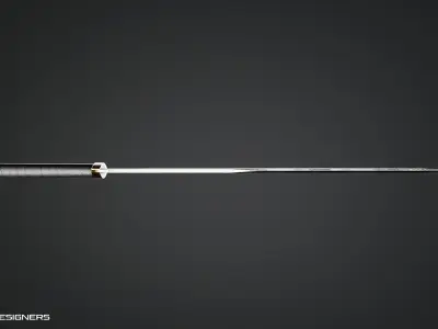 Arabian Scimitar Blade - Curved Sword 3D model