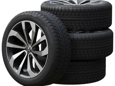 Volkswagen wheels 3D model by zifir3d from CGTrader