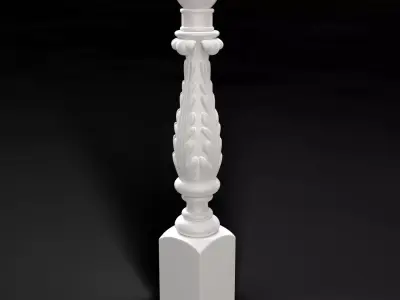 Classic Decorative Stair Baluster 3D model