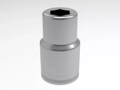 Deep Socket 5 mm 3D model