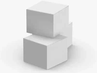 Cardboard Box Set 01 01 3D model