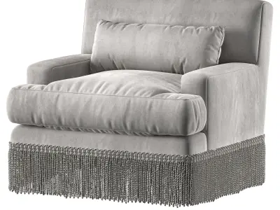 baker furniture yves armchair 3D model