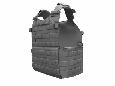Military Bulletproof Plate Carrier Vest LBT 6094 - High Poly 3D model