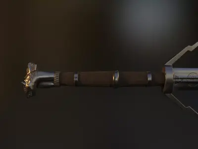 Sword of the Wolf School Low-poly 3D model