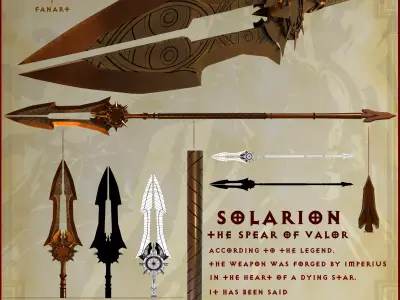 Solarion the spear of valor Free 3D model