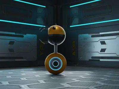  mini robot 3D model