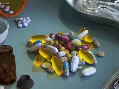 Pills Collection 3D model