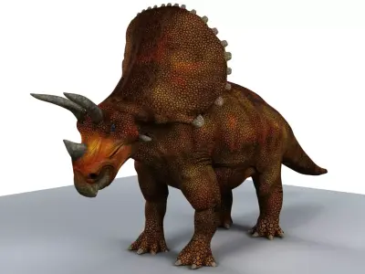 Triceratops dinosaur 3D model shop