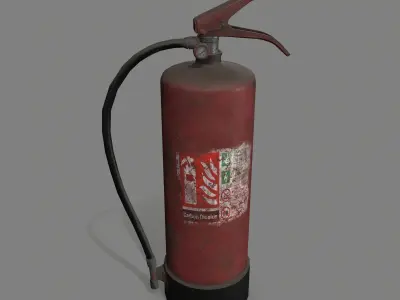 Fire Extinguisher Low-poly 3D model 40