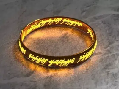 The One Ring Low-poly 3D model