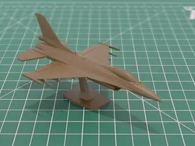 F16C Falcon Jet Aircraft 3MF Model 3D print model