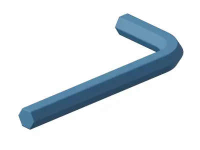 Plastic Allen Key 3D model