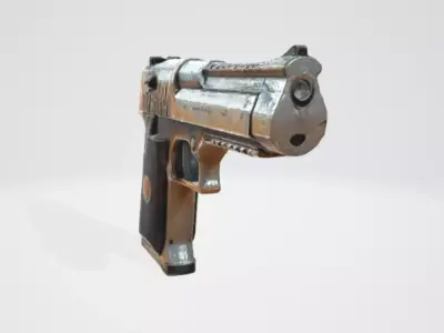 Realistic sea Eagle Pistol Low-poly 3D model