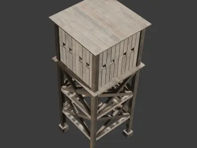Guard Tower Low-poly 3D model purchase