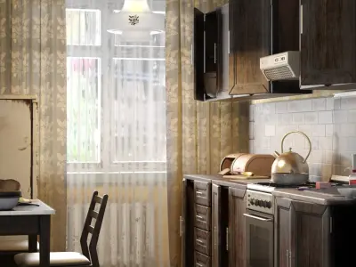  Old Kitchen Vintage 