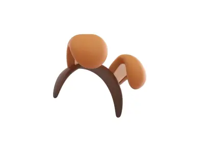 Dog Headband 3D model