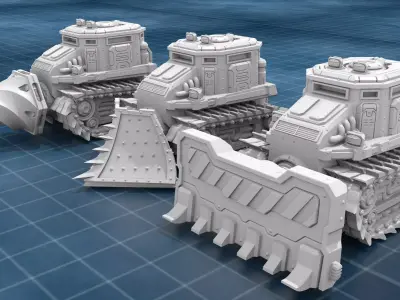 VEHICLE I with alt accesories 3D print model 3D print model