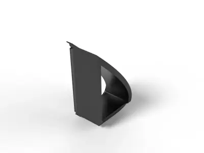 Side Mirror Extension for Pickup Truck 70mm Functional Part 3D print model