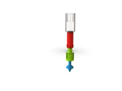 clicking pen mechanism 3D model