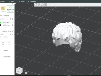 Custom3Dprint Minifigure Accessory - Minifigure Hair S2 - 022 3D print model