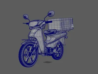 Motorcycle  Daelim  CITI 100 3D model