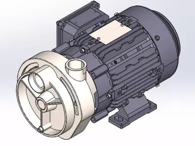 1 inch MTH T51 centrifugal pump 3D model