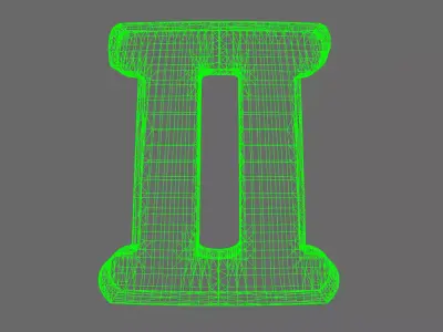 Space Knights V10R Standard Roman Numeral 02 Shoulder Symbols 3D print model