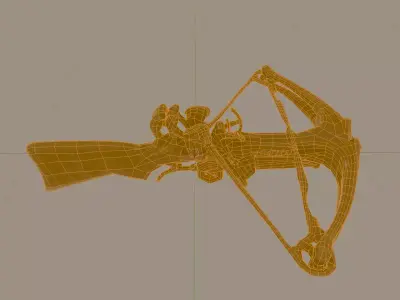 Zodiac Sagittarius Crossbow Low Poly Game Ready Low-poly 3D model