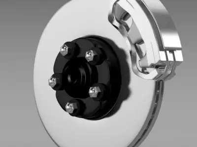 Disc Brake 3D model by CreativeIdeaStudio