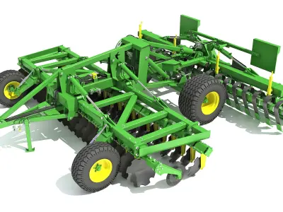 Disc Harrow 3D model