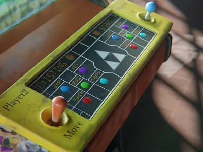 3D Arcade Cabinet Low-poly 3D model