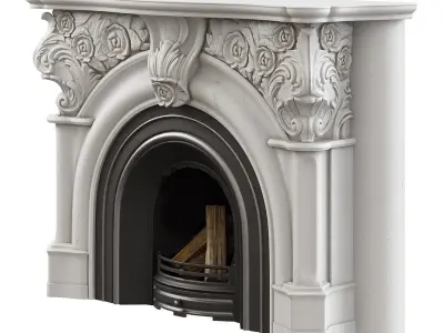 Victorian Fireplace 3D model