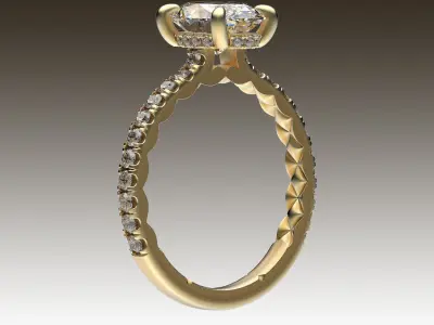 Ring Quilted 3D print model