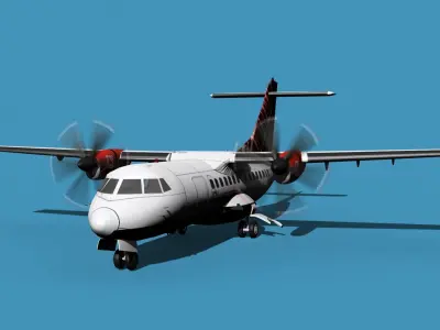 ATR-42-320 Logan Air 3D model
