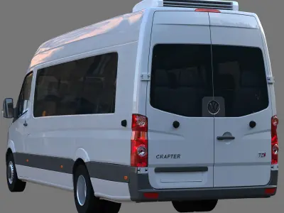 Passenger minibus VW Crafter 50 3D model