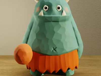 Gronk - The Little Monster - Toy Model 3D print model