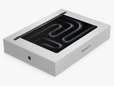 16-inch Apple MacBook Pro Packaging Box 3D model