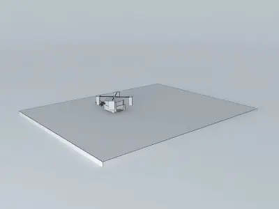 Landing Craft With Thrust and Stability Control  Free 3D model