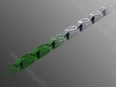 Bracelet ak4 3D print model 3D print model